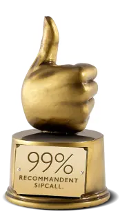 98% empfehlen sipcall weiter