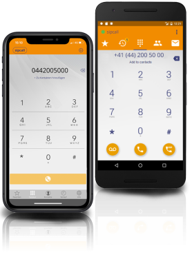 Mobile VoIP mit der sipcall-App für iPhone und Android